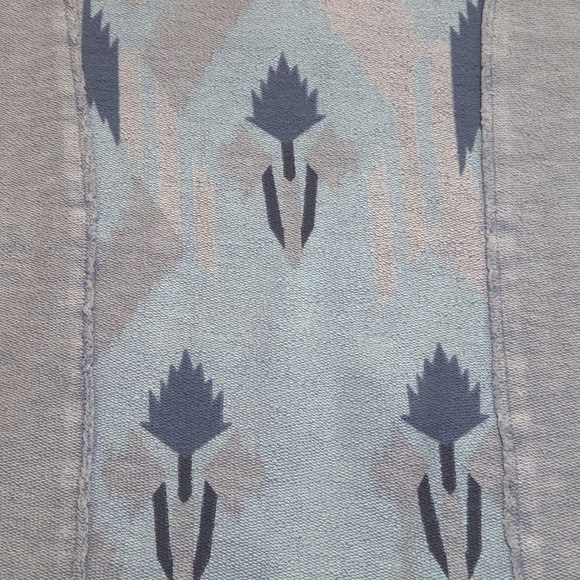 Lucky Brand Dropped Shoulder Baha Hoodie Blue Large - Picture 10 of 10